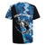 Custom Blue Camo Bass Fishing Rugby Jersey Fishing Rod Graphic Design - Wonder Print Shop