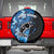 Custom Blue Camo Bass Fishing Spare Tire Cover Fishing Rod Graphic Design - Wonder Print Shop