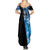 Custom Blue Camo Bass Fishing Summer Maxi Dress Fishing Rod Graphic Design - Wonder Print Shop