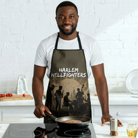 Harlem Hellfighters WWI Soldier Apron Vintage Military Hero Jazz Band Silhouette Art