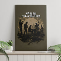 Harlem Hellfighters WWI Soldier Canvas Wall Art Vintage Military Hero Jazz Band Silhouette Art