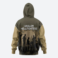 Harlem Hellfighters WWI Soldier Hoodie Vintage Military Hero Jazz Band Silhouette Art