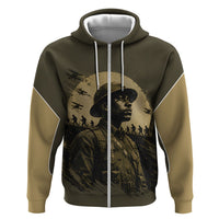 Harlem Hellfighters WWI Soldier Hoodie Vintage Military Hero Jazz Band Silhouette Art