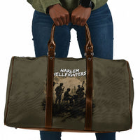 Harlem Hellfighters WWI Soldier Travel Bag Vintage Military Hero Jazz Band Silhouette Art