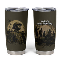 Harlem Hellfighters WWI Soldier Tumbler Cup Vintage Military Hero Jazz Band Silhouette Art