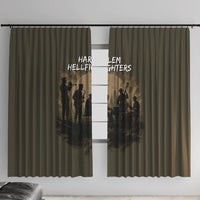 Harlem Hellfighters WWI Soldier Window Curtain Vintage Military Hero Jazz Band Silhouette Art