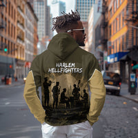 Harlem Hellfighters WWI Soldier Zip Hoodie Vintage Military Hero Jazz Band Silhouette Art