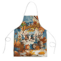 Oktoberfest Apron with Beer Mug Illustration White Diamond Pattern - Wonder Print Shop