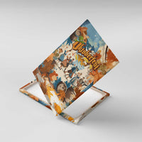 Oktoberfest Canvas Wall Art with Beer Mug Illustration White Diamond Pattern - Wonder Print Shop