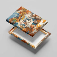 Oktoberfest Canvas Wall Art with Beer Mug Illustration White Diamond Pattern - Wonder Print Shop