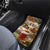 Oktoberfest Car Mats with Beer Mug Illustration White Diamond Pattern - Wonder Print Shop