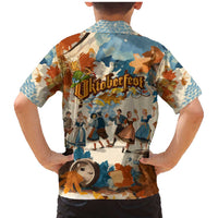 Oktoberfest Family Matching Mermaid Dress and Hawaiian Shirt with Beer Mug Illustration White Diamond Pattern - Wonder Print Shop