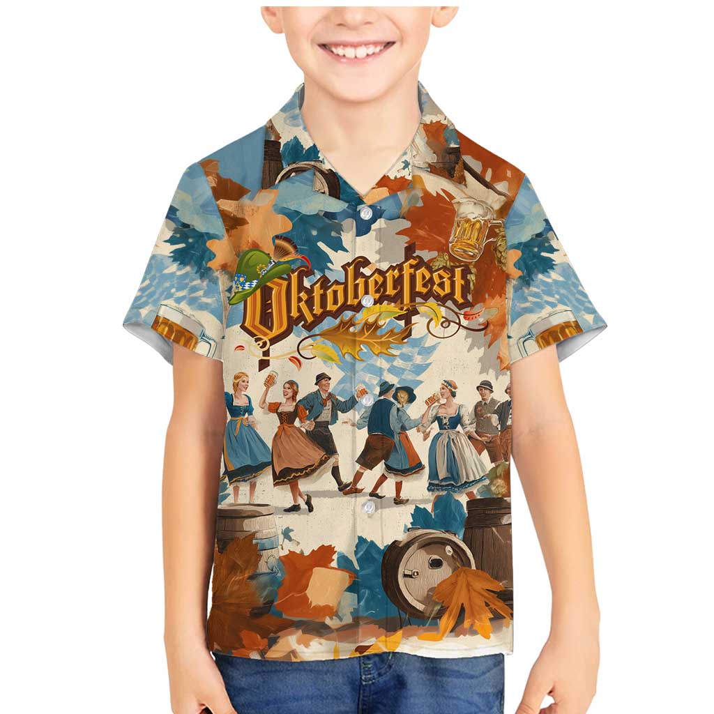 Oktoberfest Family Matching Mermaid Dress and Hawaiian Shirt with Beer Mug Illustration White Diamond Pattern - Wonder Print Shop