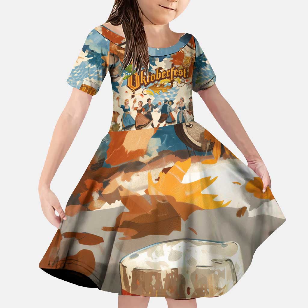 Oktoberfest Family Matching Off Shoulder Maxi Dress and Hawaiian Shirt with Beer Mug Illustration White Diamond Pattern - Wonder Print Shop