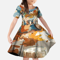 Oktoberfest Family Matching Off Shoulder Maxi Dress and Hawaiian Shirt with Beer Mug Illustration White Diamond Pattern - Wonder Print Shop