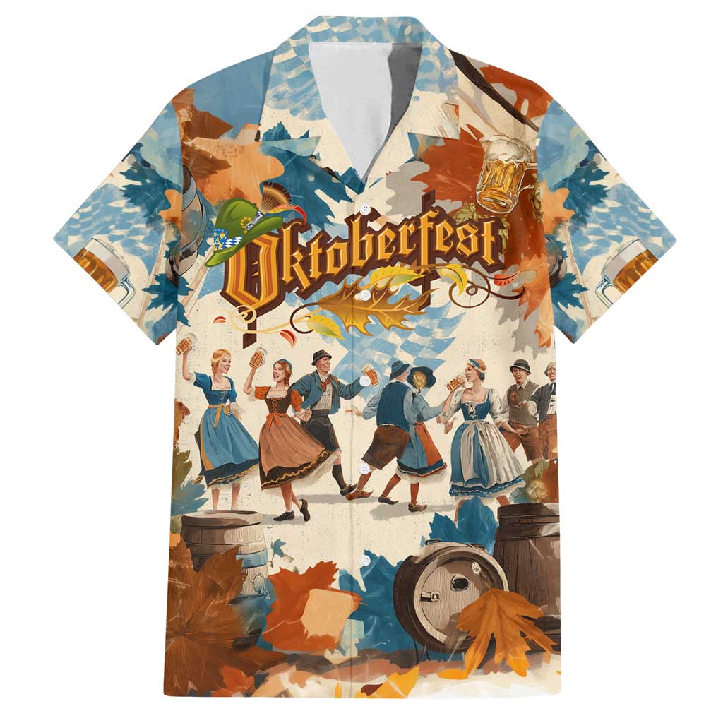 Oktoberfest Family Matching Puletasi and Hawaiian Shirt with Beer Mug Illustration White Diamond Pattern - Wonder Print Shop