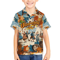 Oktoberfest Family Matching Puletasi and Hawaiian Shirt with Beer Mug Illustration White Diamond Pattern - Wonder Print Shop