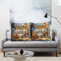 Oktoberfest Pillow Cover with Beer Mug Illustration White Diamond Pattern - Wonder Print Shop