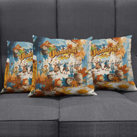 Oktoberfest Pillow Cover with Beer Mug Illustration White Diamond Pattern - Wonder Print Shop