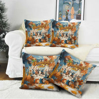 Oktoberfest Pillow Cover with Beer Mug Illustration White Diamond Pattern - Wonder Print Shop