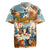 Oktoberfest Rugby Jersey with Beer Mug Illustration White Diamond Pattern - Wonder Print Shop