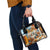 Oktoberfest Shoulder Handbag with Beer Mug Illustration White Diamond Pattern - Wonder Print Shop
