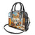 Oktoberfest Shoulder Handbag with Beer Mug Illustration White Diamond Pattern - Wonder Print Shop
