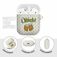 Oktoberfest AirPods Case with Oktoberfest Beer Mug Illustration White Diamond - Wonder Print Shop