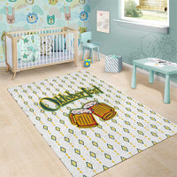 Oktoberfest Area Rug with Oktoberfest Beer Mug Illustration White Diamond - Wonder Print Shop