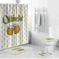Oktoberfest Bathroom Set with Oktoberfest Beer Mug Illustration White Diamond - Wonder Print Shop