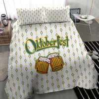 Oktoberfest Bedding Set with Oktoberfest Beer Mug Illustration White Diamond - Wonder Print Shop