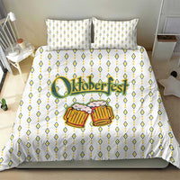 Oktoberfest Bedding Set with Oktoberfest Beer Mug Illustration White Diamond - Wonder Print Shop