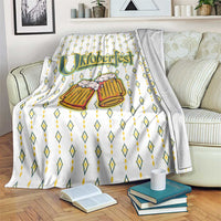 Oktoberfest Blanket with Oktoberfest Beer Mug Illustration White Diamond - Wonder Print Shop