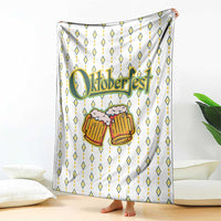 Oktoberfest Blanket with Oktoberfest Beer Mug Illustration White Diamond - Wonder Print Shop