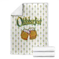 Oktoberfest Blanket with Oktoberfest Beer Mug Illustration White Diamond - Wonder Print Shop