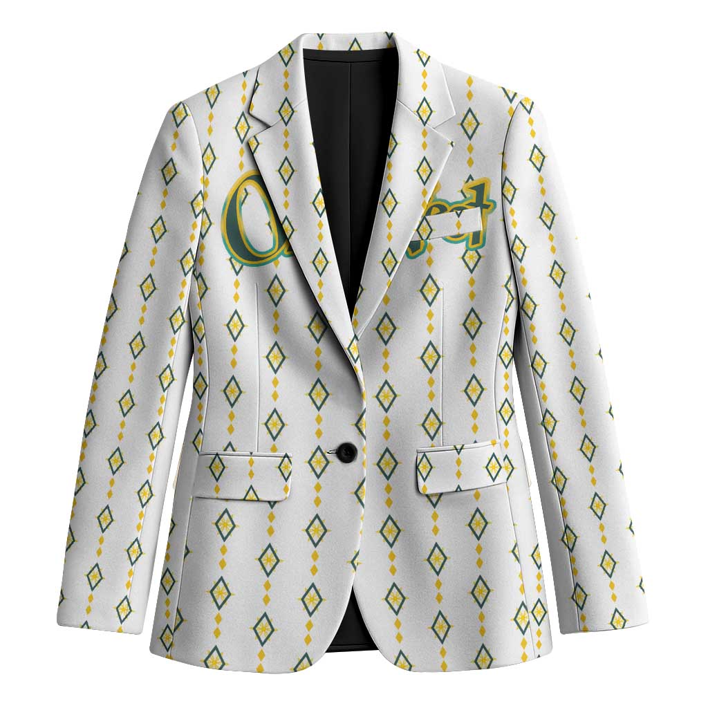Oktoberfest Blazer with Oktoberfest Beer Mug Illustration White Diamond - Wonder Print Shop