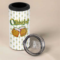 Oktoberfest 4 in 1 Can Cooler Tumbler with Oktoberfest Beer Mug Illustration White Diamond - Wonder Print Shop