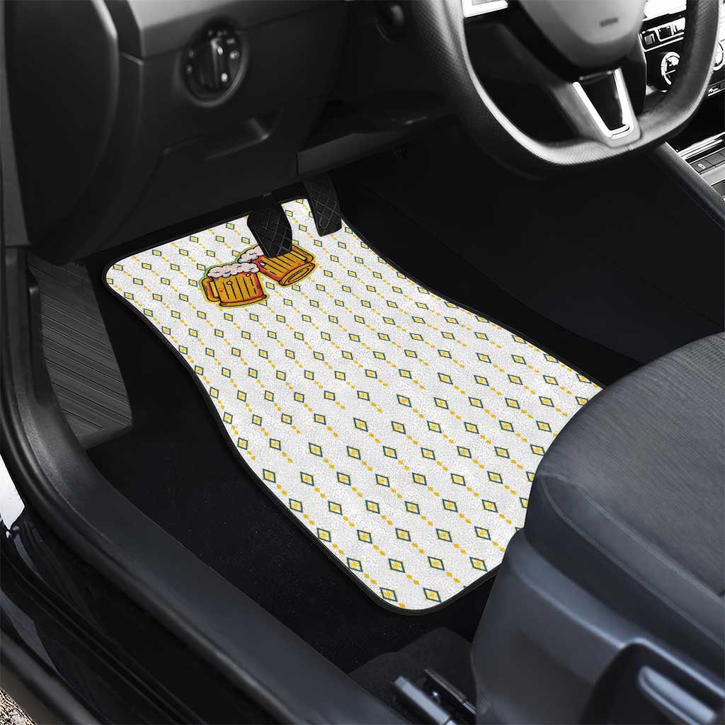 Oktoberfest Car Mats with Oktoberfest Beer Mug Illustration White Diamond - Wonder Print Shop
