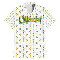 Oktoberfest Family Matching Mermaid Dress and Hawaiian Shirt with Oktoberfest Beer Mug Illustration White Diamond - Wonder Print Shop