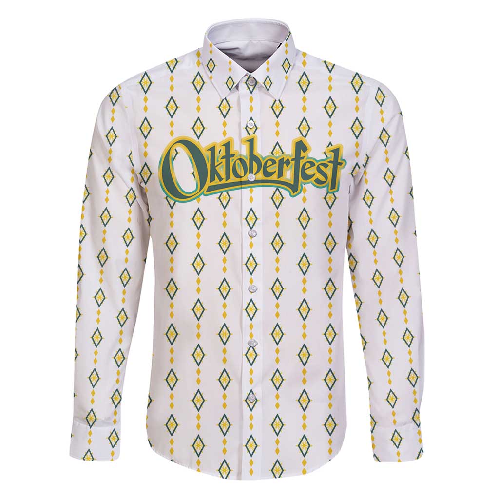 Oktoberfest Family Matching Puletasi and Hawaiian Shirt with Oktoberfest Beer Mug Illustration White Diamond - Wonder Print Shop