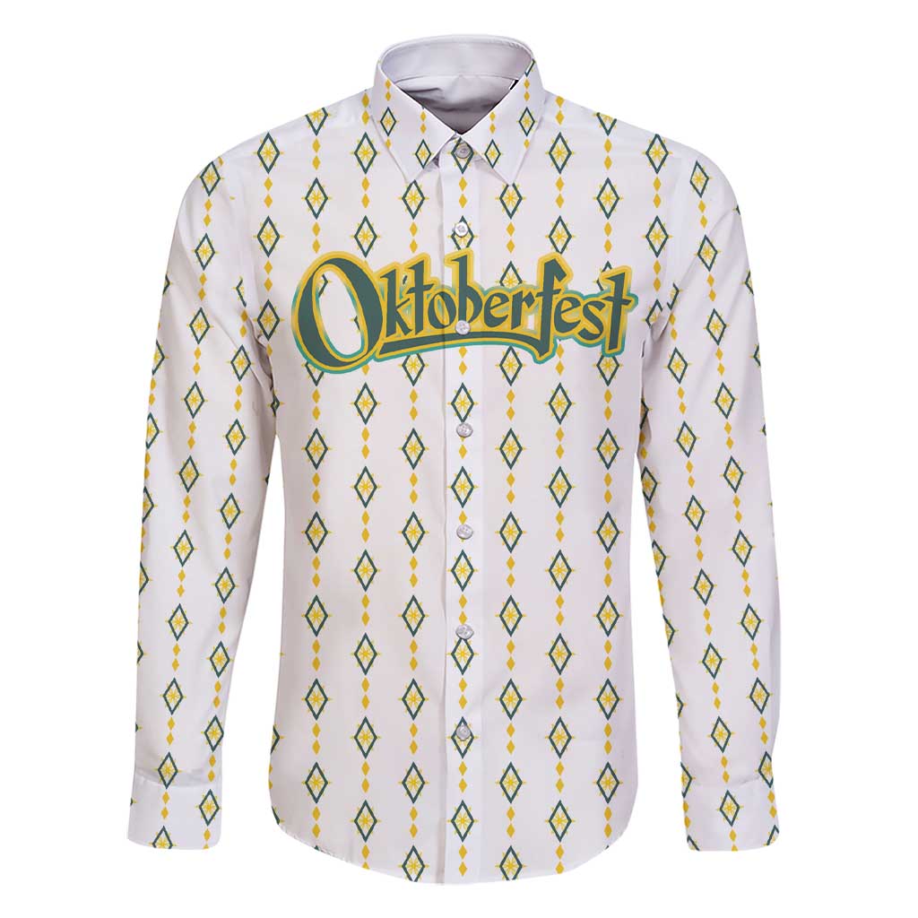 Oktoberfest Family Matching Short Sleeve Bodycon Dress and Hawaiian Shirt with Oktoberfest Beer Mug Illustration White Diamond - Wonder Print Shop