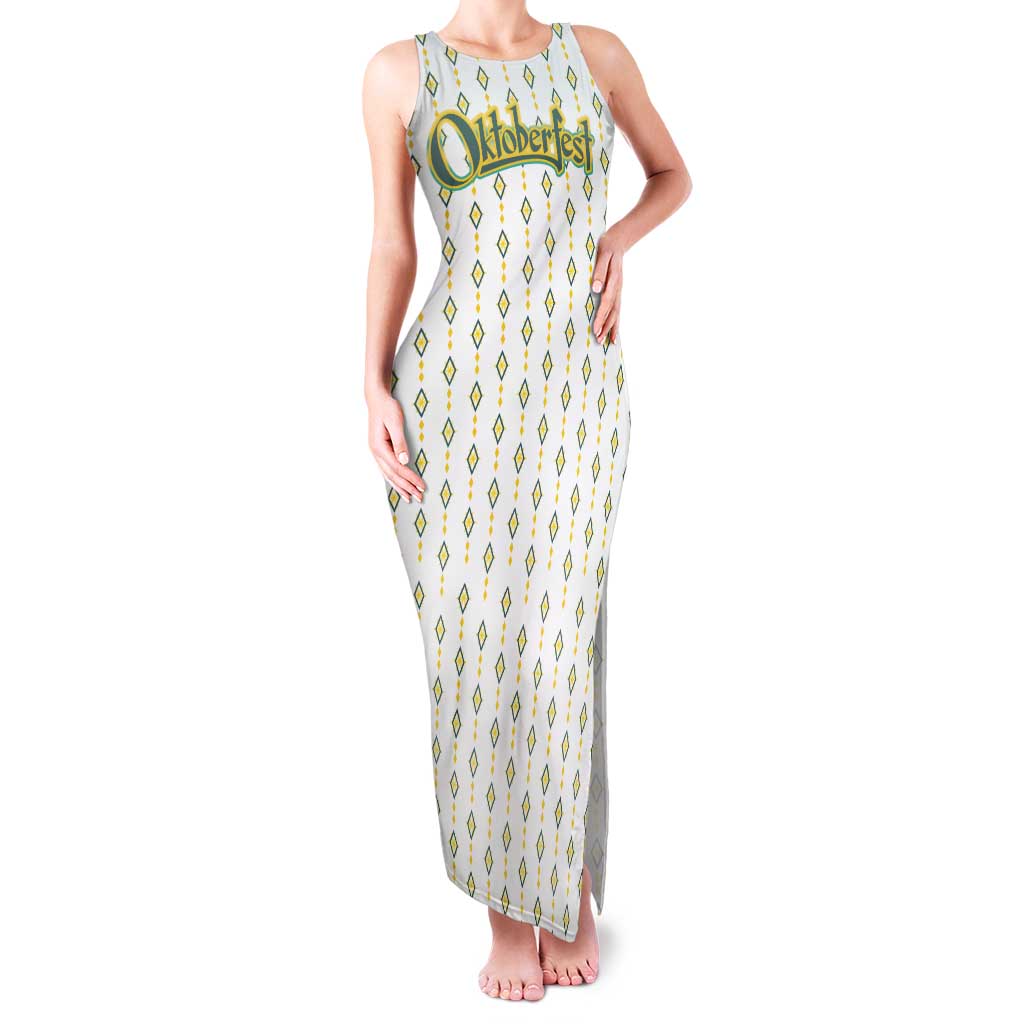 Oktoberfest Family Matching Tank Maxi Dress and Hawaiian Shirt with Oktoberfest Beer Mug Illustration White Diamond - Wonder Print Shop