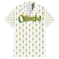 Oktoberfest Hawaiian Shirt with Oktoberfest Beer Mug Illustration White Diamond - Wonder Print Shop