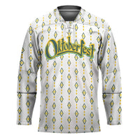 Oktoberfest Hockey Jersey with Oktoberfest Beer Mug Illustration White Diamond - Wonder Print Shop