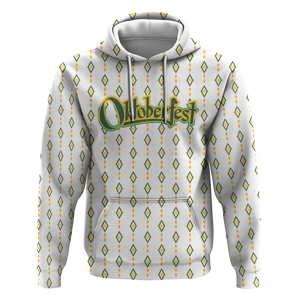 Oktoberfest Hoodie with Oktoberfest Beer Mug Illustration White Diamond - Wonder Print Shop