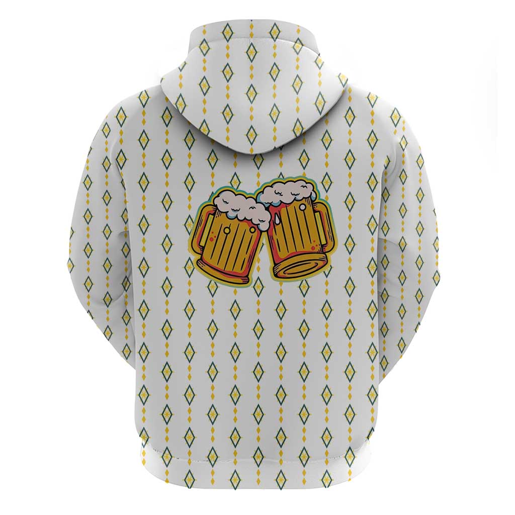 Oktoberfest Hoodie with Oktoberfest Beer Mug Illustration White Diamond - Wonder Print Shop