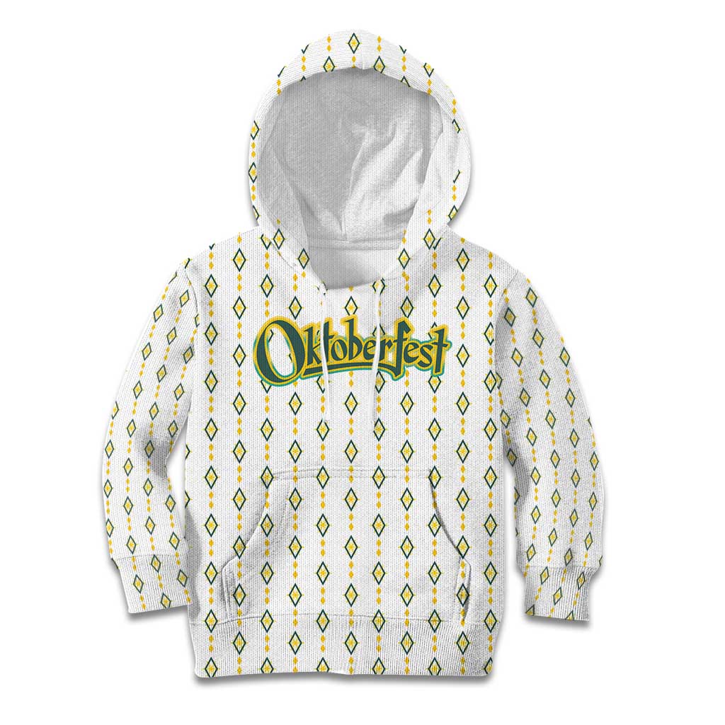 Oktoberfest Kid Hoodie with Oktoberfest Beer Mug Illustration White Diamond - Wonder Print Shop