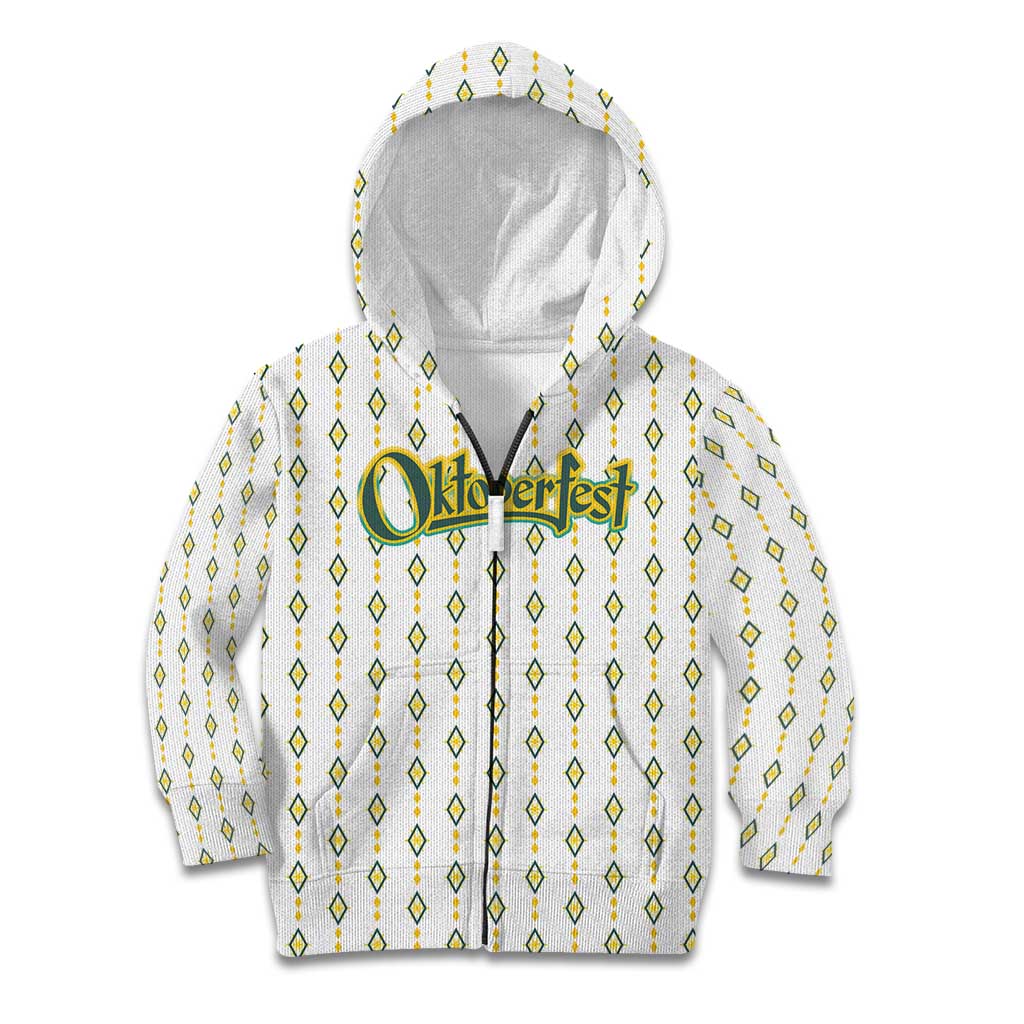 Oktoberfest Kid Hoodie with Oktoberfest Beer Mug Illustration White Diamond - Wonder Print Shop