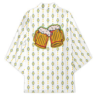 Oktoberfest Kimono with Oktoberfest Beer Mug Illustration White Diamond - Wonder Print Shop