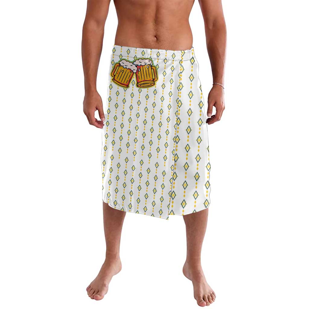 Oktoberfest Lavalava with Oktoberfest Beer Mug Illustration White Diamond - Wonder Print Shop